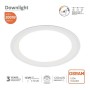 LED Einbauleuchte 16W Rund - OSRAM CHIP DURIS E 2835 - CCT - UGR17