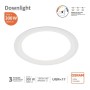 LED Einbauleuchte 24W Rund - OSRAM CHIP DURIS E 2835 - CCT - UGR17