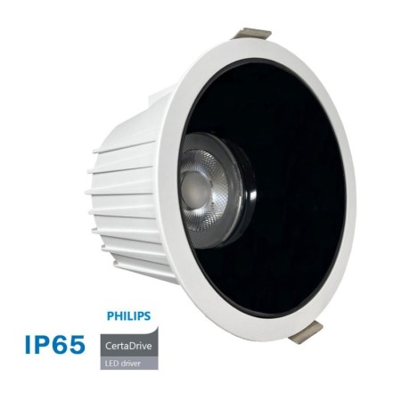 LED Einbauleuchte 40W Rund - Philips CertaDrive - CCT - UGR13 -IP65