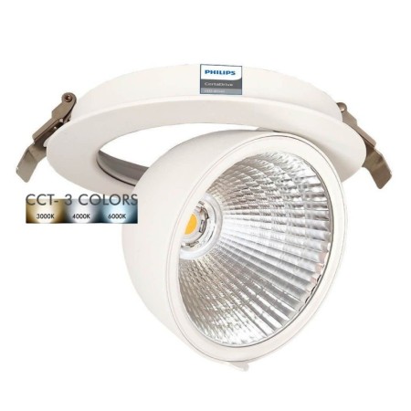 LED Einbaustrahler 30W - Philips CertaDrive - Schwenkbar Rund - HAMBURG
