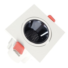 LED Strahler Downlight LED 5W - 8W -12W Quadrat Weiss - Bridgelux Chip - UGR11 - CCT- CRI+92