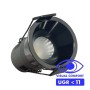 LED Strahler Downlight LED 6W Chrom schwarz Bridgelux Chip - 40° - UGR11- CCT