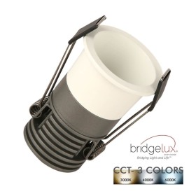 LED Strahler Downlight LED 6W Weiss Bridgelux Chip - 40° - UGR11 - CCT