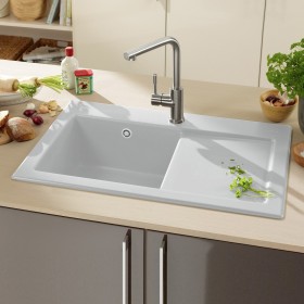 Villeroy & Boch Subway 45 Einbauspüle, Ablaufgarnitur mit Handbetätigung, Becken links