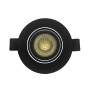 LED Strahler Downlight Schwenkbar Rund - Schwarz 7W - Einstellbarer Scheinwerfer - UGR19 - CCT Wählbare Farbe