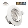 LED Strahler Downlight Schwenkbar Rund - Weiss 7W - Einstellbarer Scheinwerfer - CCT Wählbare Farbe