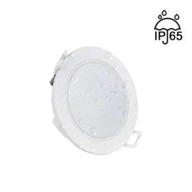 LED-Einbaustrahler 5W IP65 – Weiss – TRIAC dimmbar – Ausschnitt Ø68mm 4000K