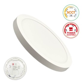 Deckenleuchte + LED-Downlight - Rund - BONN Weiss - Einstellbare Leistung 8W - 6W - 4W - 2W - 5CCT - SMD2835 140Lm/W - IP44 Deckenleuchte + LED-Downlight - Rund - BONN Weiss - Einstellbare Leistung 8W - 6W - 4W - 2W - 5CCT - SMD2835 140Lm/W - IP44
