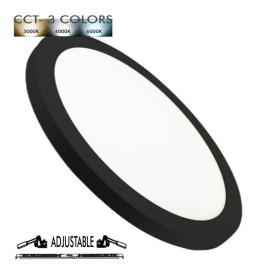 Deckenleuchte + LED-Downlight - Schwarz - 18W EINSTELLBAR - CCT - Wählbare Farbe Deckenleuchte + LED-Downlight - Schwarz - 18W EINSTELLBAR - CCT - Wählbare Farbe