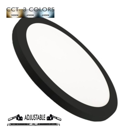 Deckenleuchte + LED-Downlight - Schwarz - 18W EINSTELLBAR - CCT - Wählbare Farbe