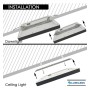 Downlight + LED-Deckenleuchte - Quadrat - MOSS SCHWARZ LUMILEDS - 24W EINSTELLBAR - Wählbare CCT-Farbe