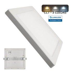 Downlight + LED-Deckenleuchte - Quadrat - MOSS weiss LUMILEDS - 18W EINSTELLBAR - Wählbare CCT-Farbe Downlight + LED-Deckenleuchte - Quadrat - MOSS weiss LUMILEDS - 18W EINSTELLBAR - Wählbare CCT-Farbe