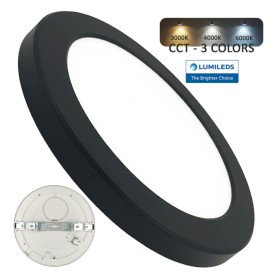 Downlight + LED-Deckenleuchte - Rund - MOSS SCHWWARZ LUMILEDS - 24W EINSTELLBAR - Wählbare CCT-Farbe Downlight + LED-Deckenleuchte - Rund - MOSS SCHWWARZ LUMILEDS - 24W EINSTELLBAR - Wählbare CCT-Farbe