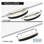 Downlight + LED-Deckenleuchte - Rund - MOSS SCHWWARZ LUMILEDS - 24W EINSTELLBAR - Wählbare CCT-Farbe