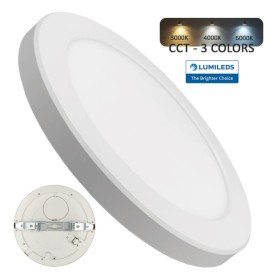 Downlight + LED-Deckenleuchte - Rund - MOSS Weiss LUMILEDS - 24W EINSTELLBAR - Wählbare CCT-Farbe Downlight + LED-Deckenleuchte - Rund - MOSS Weiss LUMILEDS - 24W EINSTELLBAR - Wählbare CCT-Farbe