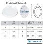 Downlight + LED-Deckenleuchte - Rund - MOSS Weiss LUMILEDS - 24W EINSTELLBAR - Wählbare CCT-Farbe