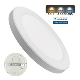 Downlight + LED-Deckenleuchte - Rund - MOSS Weiss LUMILEDS- 18W EINSTELLBAR - Wählbare CCT-Farbe Downlight + LED-Deckenleuchte - Rund - MOSS Weiss LUMILEDS- 18W EINSTELLBAR - Wählbare CCT-Farbe