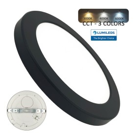 Downlight + LED-Deckenleuchte - Rund - SCHWARZ MOSS LUMILEDS - 6W EINSTELLBAR - Wählbare CCT-Farbe Downlight + LED-Deckenleuchte - Rund - SCHWARZ MOSS LUMILEDS - 6W EINSTELLBAR - Wählbare CCT-Farbe