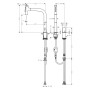 hansgrohe Metris Select M71 2-Loch Einhebel-Küchenmischer 200, Ausziehbrause, 2jet