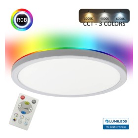 LED Deckenrunde Oberfläche 18W RGB+CCT - Control Remoto - Chip Lumileds