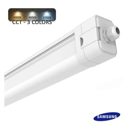 LED Feuchtraumleuchte Integrierten 20W-10W - SAMSUNG chipE - 3CCT - 60cm