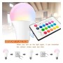 LED-Glühbirne RGB + 3000K - 10W 270º E27 mit Fernbedienung