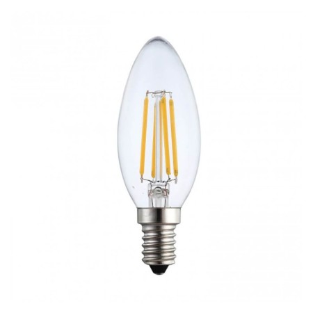 10stk. LED Lampe E14 4W C35 Kerze Glühfaden 2700K