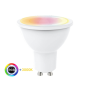LED-Strahler RGB + 3000K - 8W 110º GU10 mit Fernbedienung