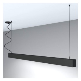 LED Linear Pendelleuchte - MÜNCHEN SCHWARZ - 0.5m - 1m - 1,5m - 2m - IP54 - Dimmbar LED Linear Pendelleuchte - MÜNCHEN SCHWARZ - 0.5m - 1m - 1,5m - 2m - IP54 - Dimmbar