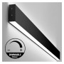 LED Wandleuchte Lineare - NEW WASHINGTON SCHWARZ - 0.44 - 0.94m - 1.44m - 1.94m- IP54- Dimmbar