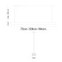 LED-Linear-Pendelleuchte - schallabsorbierend - MUTE - 72cm - 128cm - 184cm - IP54 - Dimmbar