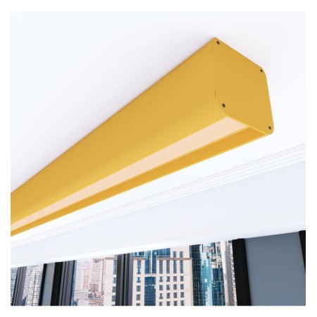 Lineare LED - Deckenaufbauleuchte - ANTONIUS Pastellgelb - 0,5 m - 1m - 1,5m - 2m - Dimmbar