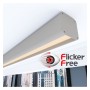 Lineare LED - Deckenaufbauleuchte - ANTONIUS Steingrau- 0,5 m - 1m - 1,5m - 2m - Dimmbar
