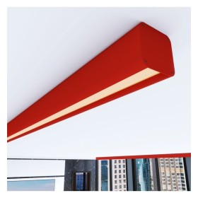 Lineare LED - Deckenaufbauleuchte - ANTONIUS Tomatenrot - 0,5 m - 1m - 1,5m - 2m - Dimmbar