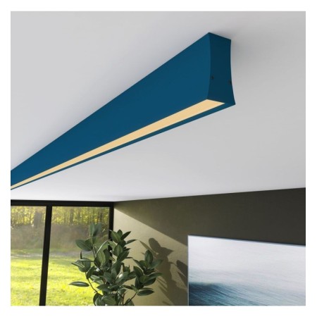 Lineare LED - Deckenaufbauleuchte - LOLA Azurblau - 0,5 m - 1m - 1,5m - 2m - Dimmbar