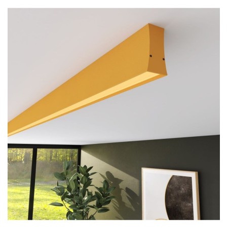 Lineare LED - Deckenaufbauleuchte - LOLA pastellgelb- 0,5 m - 1m - 1,5m - 2m - Dimmbar