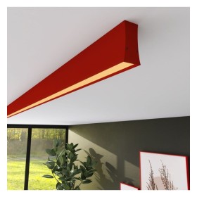 Lineare LED - Deckenaufbauleuchte - LOLA Tomatenrot- 0,5 m - 1m - 1,5m - 2m - Dimmbar