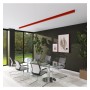 Lineare LED - Deckenaufbauleuchte - LOLA Tomatenrot- 0,5 m - 1m - 1,5m - 2m - Dimmbar