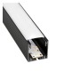 Lineare LED - Deckenaufbauleuchte - MÜNCHEN MINI SCHWARZ- 0.44m - 0.94m - 1.44m - 1.94m - IP54- Dimmbar