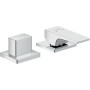 hansgrohe Metropol 2-Loch Einhebel-Wannenrandmischer mit Hebelgriff