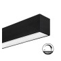 Lineare LED - Deckenaufbauleuchte - MÜNCHEN MINI SCHWARZ- 0.44m - 0.94m - 1.44m - 1.94m - IP54- Dimmbar
