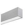 Lineare LED - Deckenaufbauleuchte - MÜNCHEN MINI SILBER - 0.44m - 0.94m - 1,44m - 1.94m - IP54- Dimmbar