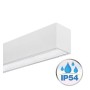 Lineare LED - Deckenaufbauleuchte - MÜNCHEN MINI WEISS - 0.44m - 0.94m - 1.44m - 1.94m - IP54- Dimmbar