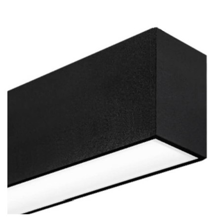 Lineare LED - Deckenaufbauleuchte - MÜNCHEN SCHWARZ - 0,5 m - 1 m - 1,5 m - 2 m - IP54 - Dimmbar