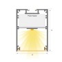 Lineare LED - Deckenaufbauleuchte - MÜNCHEN SCHWARZ - 0,5 m - 1 m - 1,5 m - 2 m - IP54 - Dimmbar