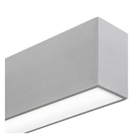 Lineare LED - Deckenaufbauleuchte - MÜNCHEN SILBER - 0,5m - 1m - 1,5m - 2m - IP54 - Dimmbar