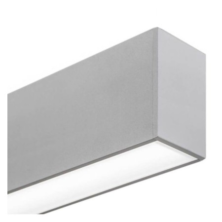 Lineare LED - Deckenaufbauleuchte - MÜNCHEN SILBER - 0,5m - 1m - 1,5m - 2m - IP54 - Dimmbar