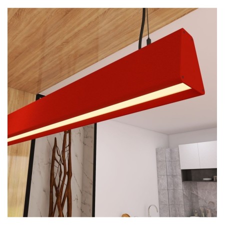 Linearlampe Pendelleuchte LED - CARMEN Tomatenrot - 0,5 m - 1m - 1,5m - 2m - Dimmbar