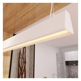 Linearlampe Pendelleuchte LED - CARMEN Weiss - 0,5 m - 1m - 1,5m - 2m - Dimmbar
