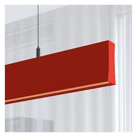 Linearlampe Pendelleuchte LED - LOLA Tomatenrot - 0,5 m - 1m - 1,5m - 2m - Dimmbar